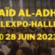 Aïd Al-Adha – Prière à 7h30 Palexpo Halle 6 – 28 juin 2023