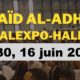 Aïd Al-Adha – Prière à 7h30 Palexpo Halle 6 – 16 juin 2024